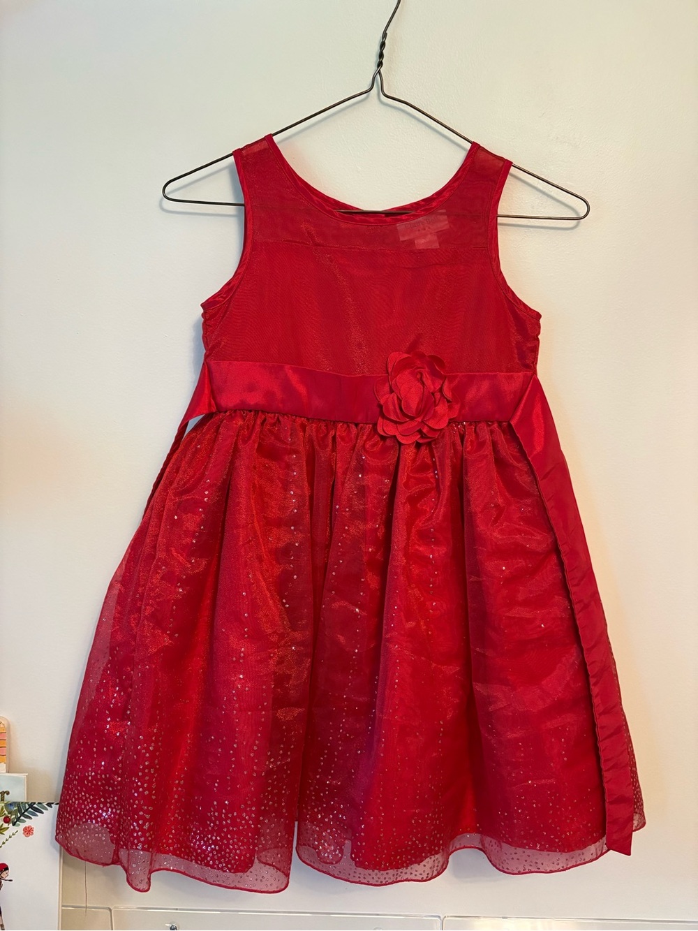 CLAIRE BELL | Red Sparkle Party Dress
